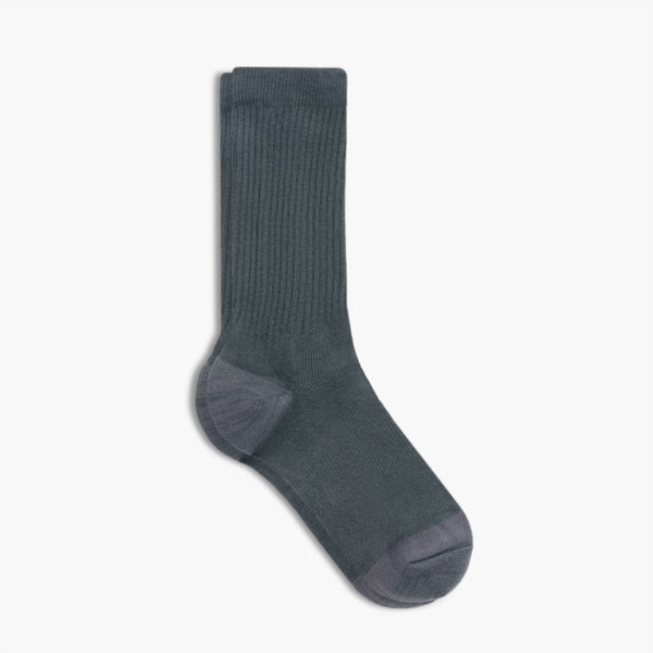 sodello_classic_crew_sock_sunday_gris_pour_femme.jpg Sodello Classic Crew Sock Sunday Gris Pour Femme – Image 1