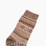 Sodello Geo Sock Monday Taupe Femme – Image 3
