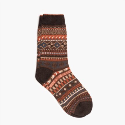 Vendredi Burnt Cramoisi Sodello Geo Chaussette Femme