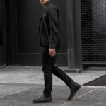 Veste De Moto Friday Noir Mat – Image 4